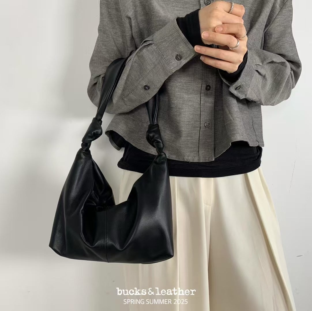 <#BL04 日常中size袋> Bucks & Leather 氣質蝴蝶結tote bag