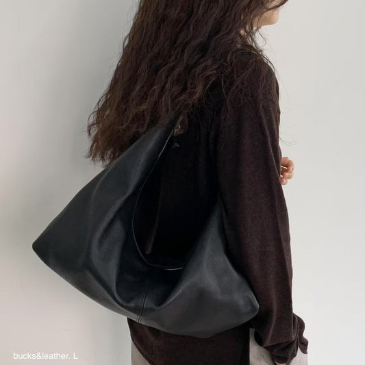 <#BL09 日常大size tote bag!> Bucks & Leather 日常氣質tote bag