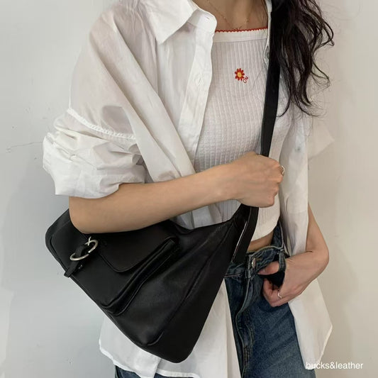 <#BL02日常中size袋> Bucks & Leather 2ways法式流浪袋