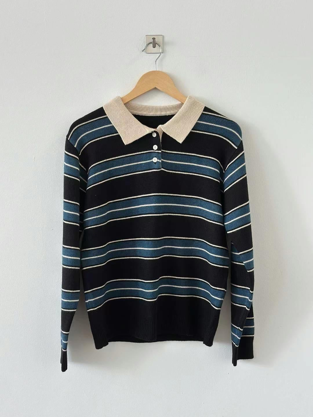 <大愛間條polo針織衫！> Marcia knitted top - Glamorous oootd