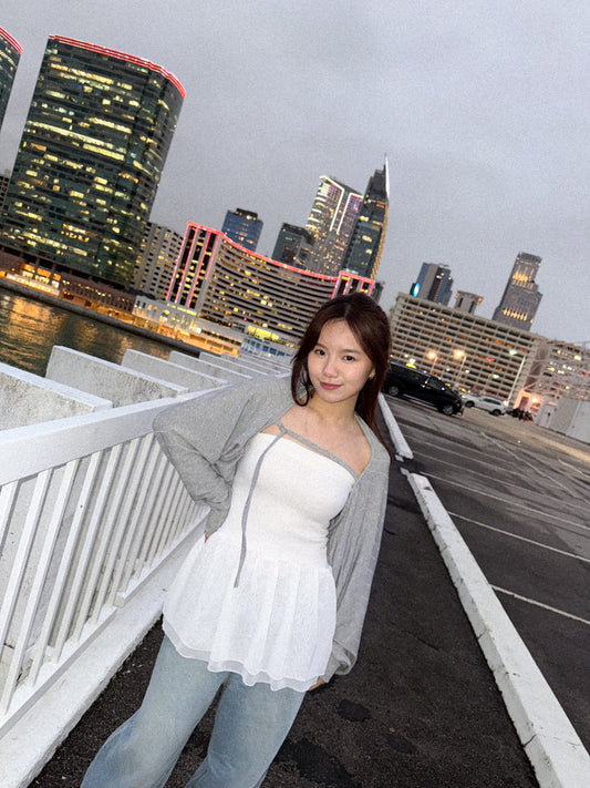 <25SS!on trend!韓妹超流行tube top!> Love me not tube top (white) - Glamorous oootd