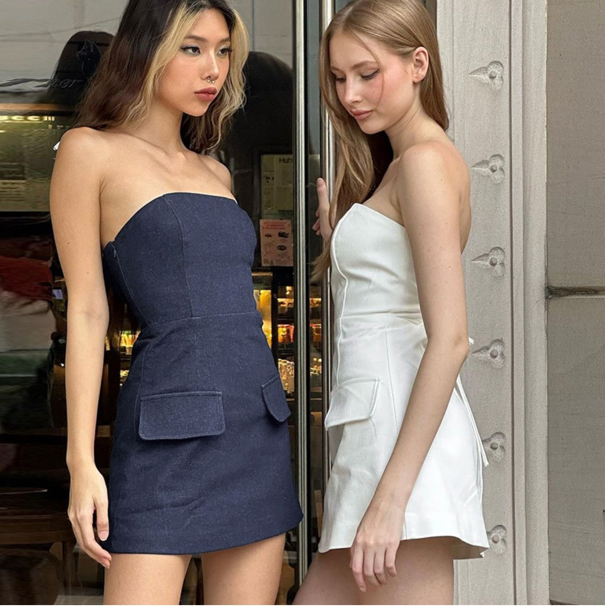 Cameron tube top dress - Glamorous oootd