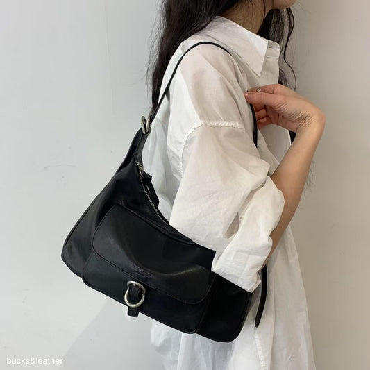 <#BL02日常中size袋> Bucks & Leather 2ways法式流浪袋