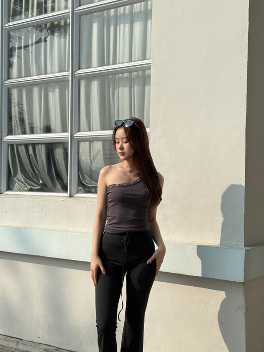 <夏天背心仔ready!> Ghost town one shoulder top
