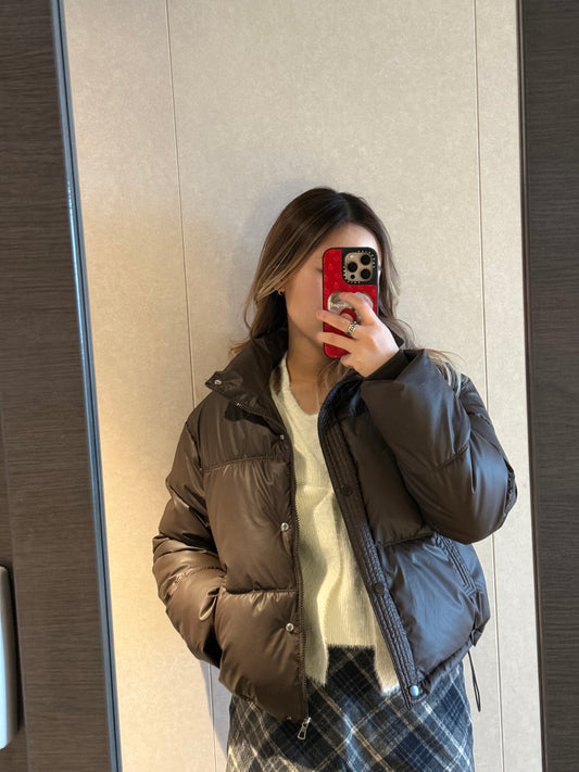 <暖笠笠短款外套 保暖造型get!> Blanche puffer jacket - Glamorous oootd