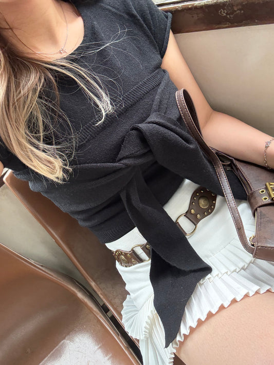 <一衣三著！性價比極高top set> Eleanore top set (Black)