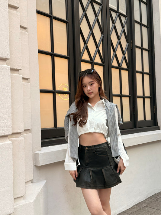 <必入crop裇衫~超百撘！> Locked out of Heaven cropped shirt - Glamorous oootd