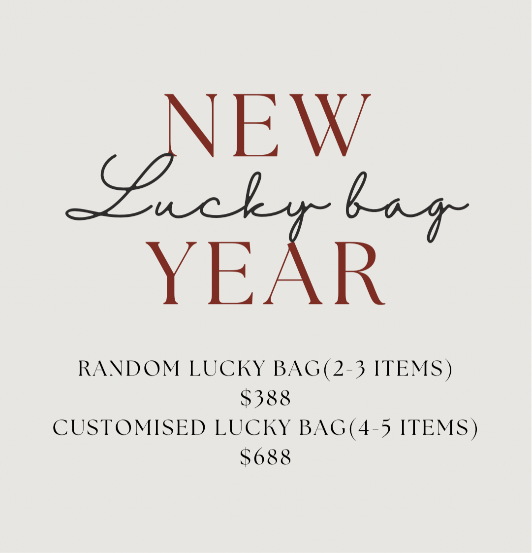新年福袋 New year lucky bag!! - Glamorous oootd