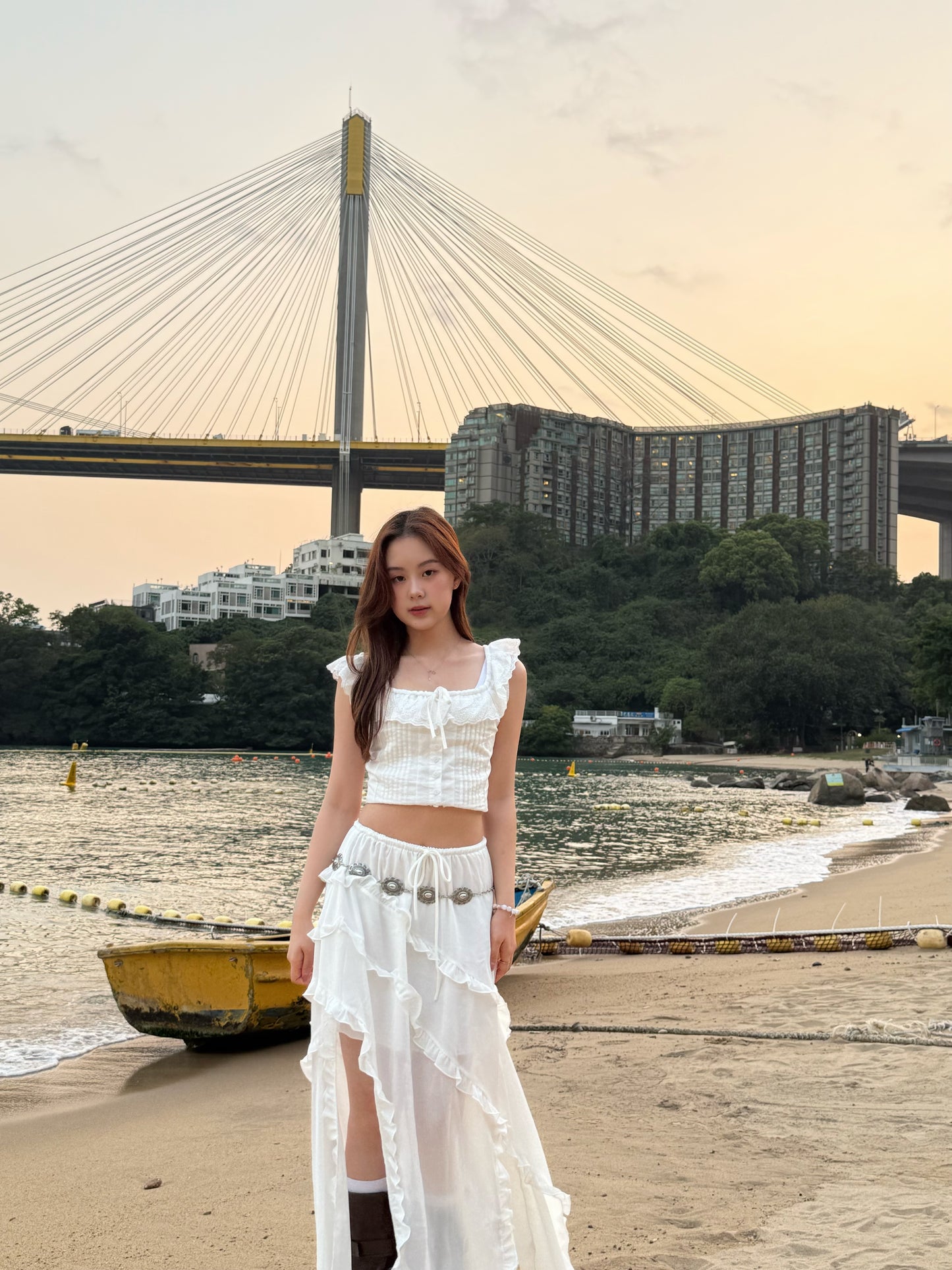 <法式感lace背心！> Francine lace top