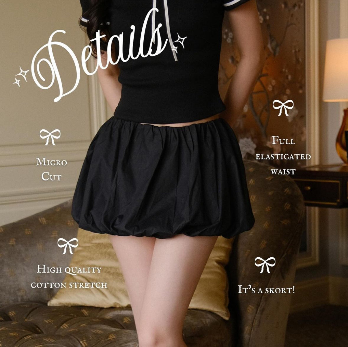 Fluffy bubble skort - Glamorous oootd