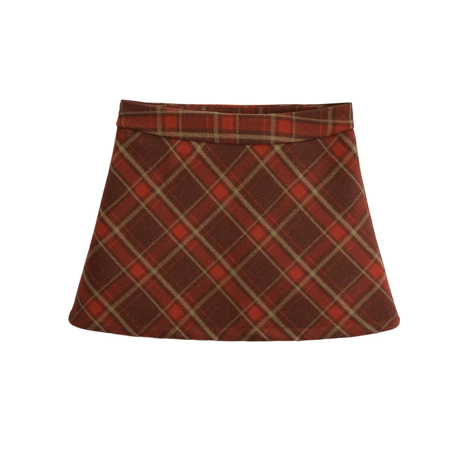 <秋季感十足 格仔短裙仔~> Adela plaid skirt - Glamorous oootd