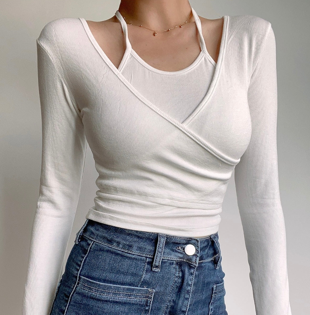 Murphy cross wrap top - Glamorous oootd